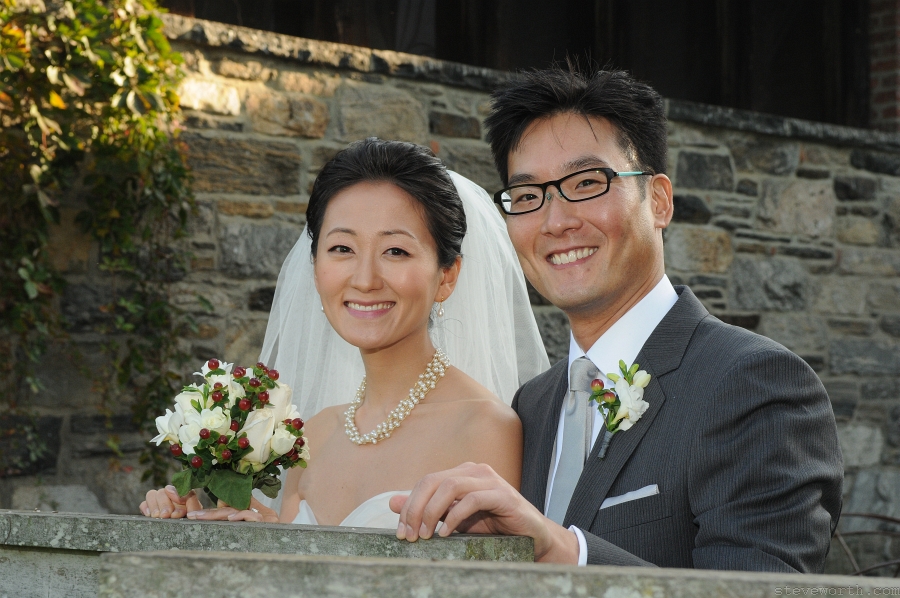 Carol and Jason in front of the Barn by: Steve Worth Photography