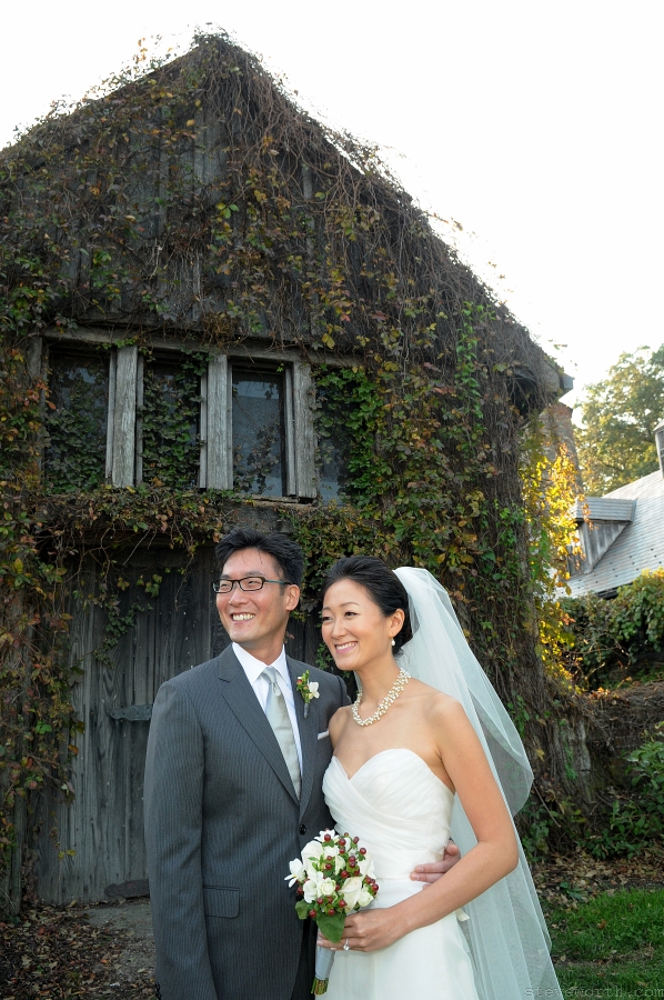 Carol and Jason – Portrait by the Barn by: Kira Yustak
