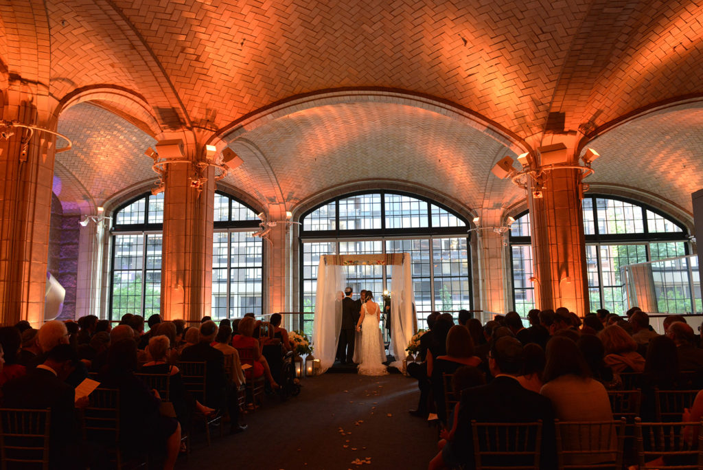 Ceremony in progress Guastavinos 59th Street by: Steve Worth Photography