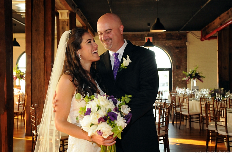 Bride and Groom during Portraits – first floor by: Steve Worth Photography