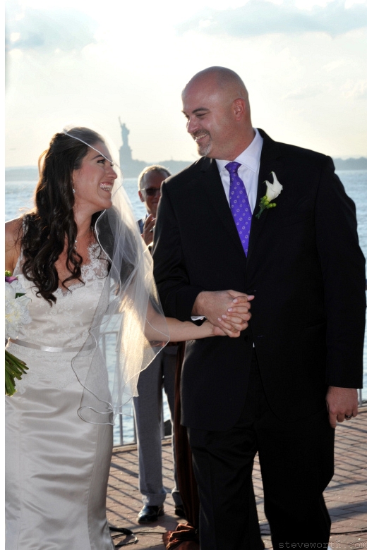 Walking Back up the Aisle – Outdoor Ceremony by: Steve Worth Photography