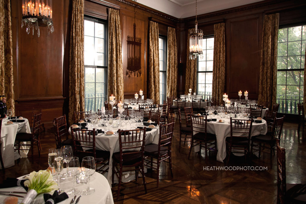 Dining room all ready. by: Heathwood Photo