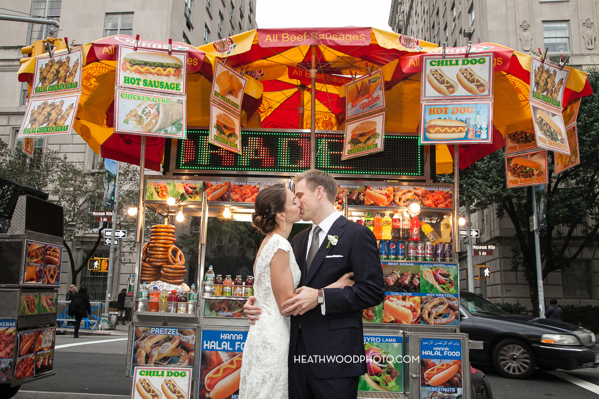Bride and Groom find love at the hotdog stand by: Heathwood Photo