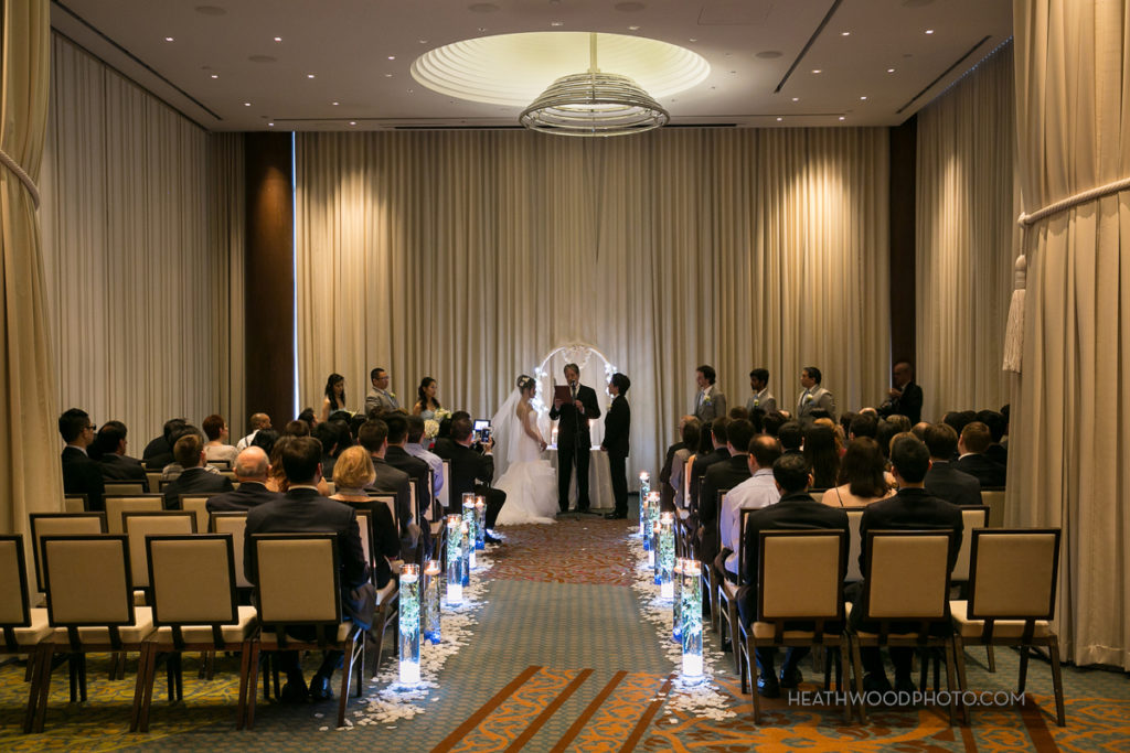 Bridal ceremony in progress by: Heathwood Photo