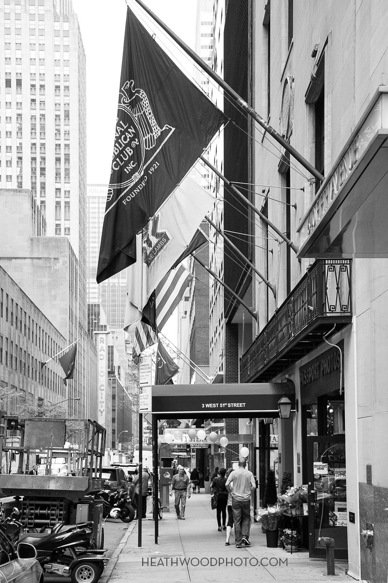 Sidewalk entrance to club by: Heathwood Photo