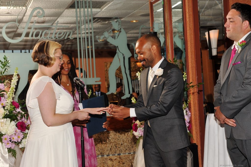 Ceremony in Progress by: Steve Worth Photography