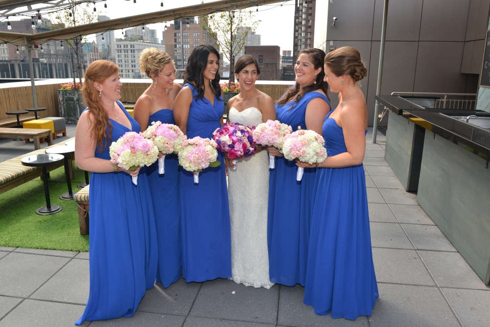 Bridesmaids on the Rooftop by: Steve Worth Photography