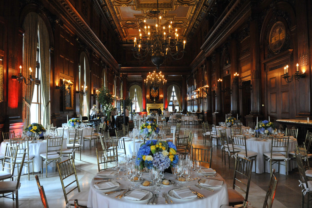 Main Ballroom Set for Reception by: Steve Worth Photography