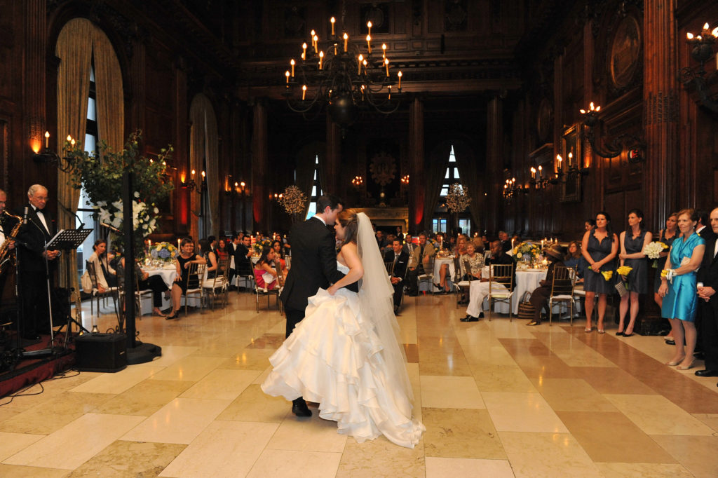 First Dance – Center of Ballroom by: Steve Worth Photography